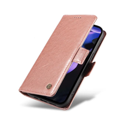YIKATU YK-007 For Google Pixel 9a Case Side Buckle PU Leather Phone Cover Litchi Texture