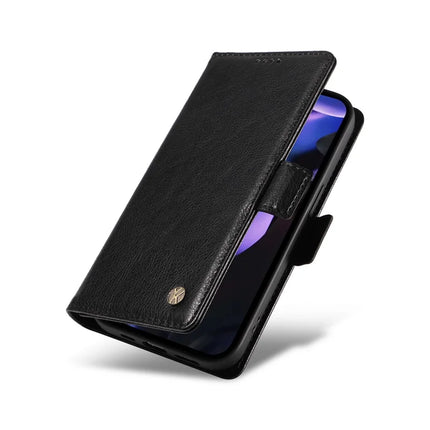 YIKATU YK-007 For Google Pixel 9a Case Side Buckle PU Leather Phone Cover Litchi Texture