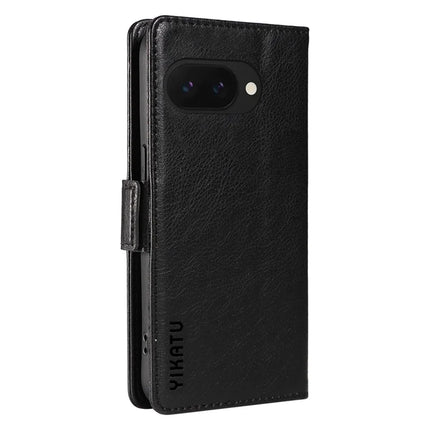 YIKATU YK-007 For Google Pixel 9a Case Side Buckle PU Leather Phone Cover Litchi Texture