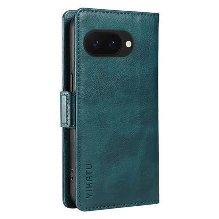 YIKATU YK-007 For Google Pixel 9a Case Side Buckle PU Leather Phone Cover Litchi Texture