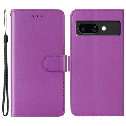 For Google Pixel 9a Case with Card Holder PU Leather Flip Wallet Phone Cover - Purple