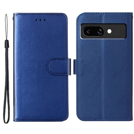 For Google Pixel 9a Case with Card Holder PU Leather Flip Wallet Phone Cover - Blue