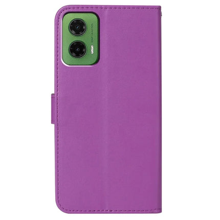 For Motorola Moto G35 5G Case with Card Holder PU Leather Flip Wallet Phone Cover