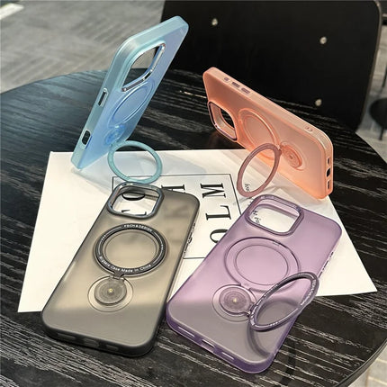 For iPhone 16 Pro Max Magnetic Case Kickstand Hard PC Phone Back Cover