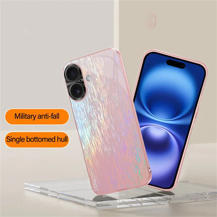 For iPhone 16 Plus Cover Dazzling Color Style Shockproof Phone Case