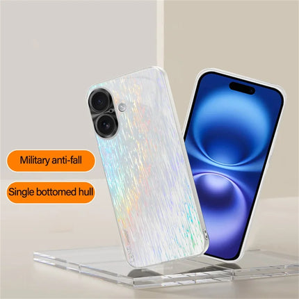 For iPhone 16 Plus Cover Dazzling Color Style Shockproof Phone Case
