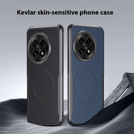 For OnePlus 13 Case Compatible with MagSafe Carbon Fiber PU+PC+Silicone Protective Cover