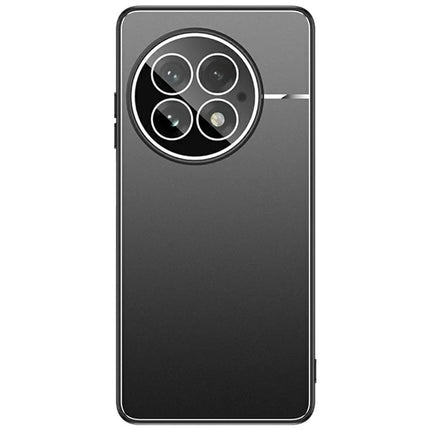 For OnePlus 13 Case PC+TPU Matte Back Phone Cover with Lens Film - Black