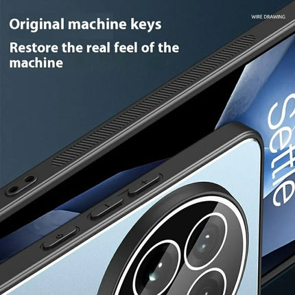 For OnePlus 13 Case PC+TPU Matte Back Phone Cover with Lens Film