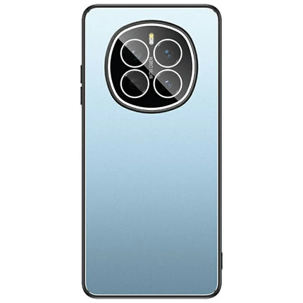 For Honor Magic7 5G Case PC+TPU Matte Back Phone Cover with Lens Film - Blue