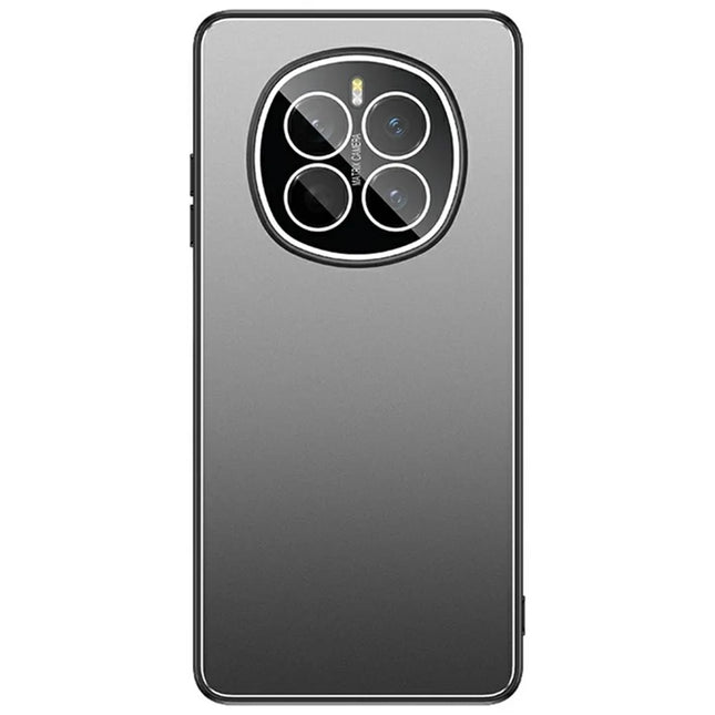 For Honor Magic7 5G Case PC+TPU Matte Back Phone Cover with Lens Film - Grey