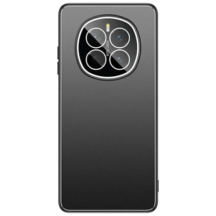For Honor Magic7 5G Case PC+TPU Matte Back Phone Cover with Lens Film - Black