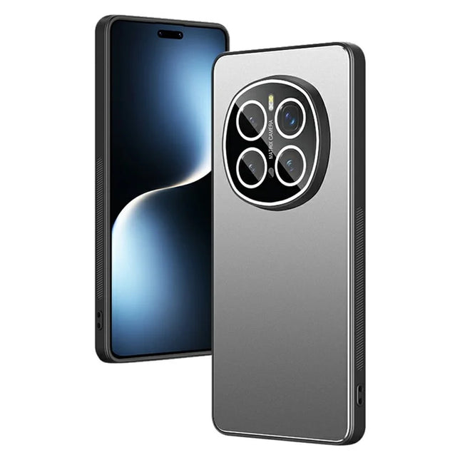 For Honor Magic7 Pro 5G Case PC+TPU Matte Back Phone Cover with Lens Film - Grey