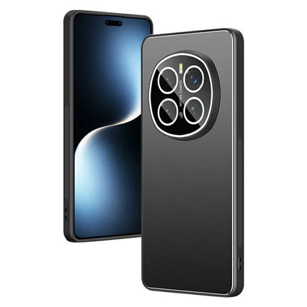For Honor Magic7 Pro 5G Case PC+TPU Matte Back Phone Cover with Lens Film - Black