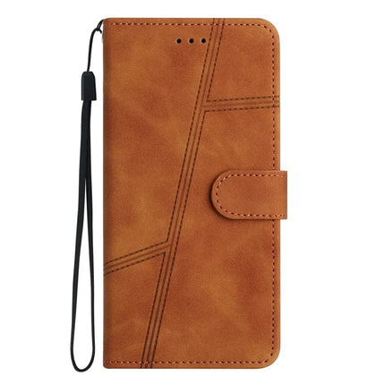 For OnePlus 13 Case Flip Leather Retro Phone Cover Lines Imprinted