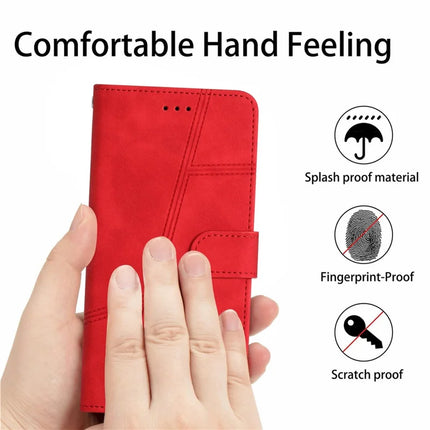 For OnePlus 13 Case Flip Leather Retro Phone Cover Lines Imprinted