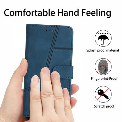 For OnePlus 13 Case Flip Leather Retro Phone Cover Lines Imprinted
