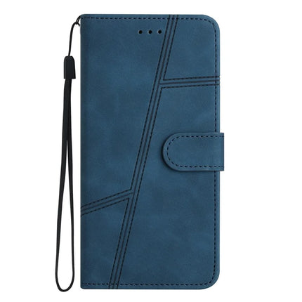 For OnePlus 13 Case Flip Leather Retro Phone Cover Lines Imprinted