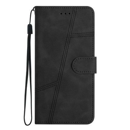 For OnePlus 13 Case Flip Leather Retro Phone Cover Lines Imprinted