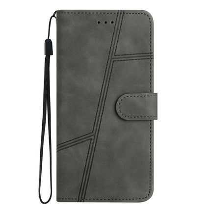 For OnePlus 13 Case Flip Leather Retro Phone Cover Lines Imprinted