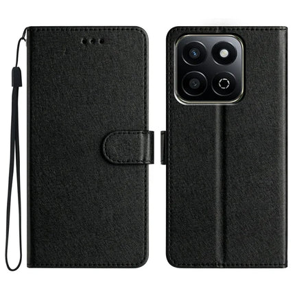 For Honor X7c 4G / 200 Smart 5G Wallet Case Leather Folio Phone Cover Magnetic Clasp - Black