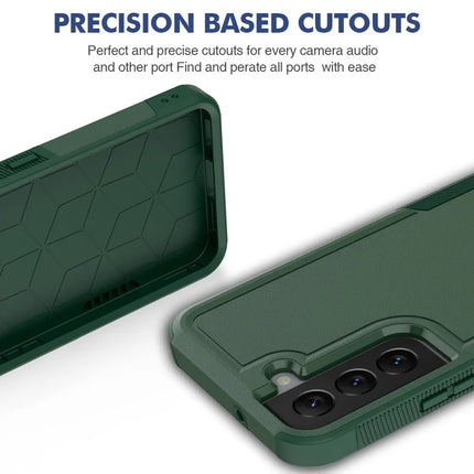 For Samsung Galaxy S22 5G Case 2-in-1 PC+TPU Shockproof Phone Cover