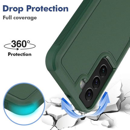 For Samsung Galaxy S22 5G Case 2-in-1 PC+TPU Shockproof Phone Cover