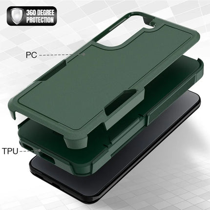 For Samsung Galaxy S22 5G Case 2-in-1 PC+TPU Shockproof Phone Cover