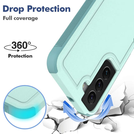 For Samsung Galaxy S22 5G Case 2-in-1 PC+TPU Shockproof Phone Cover