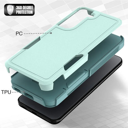 For Samsung Galaxy S22 5G Case 2-in-1 PC+TPU Shockproof Phone Cover