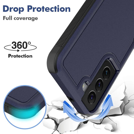 For Samsung Galaxy S22 5G Case 2-in-1 PC+TPU Shockproof Phone Cover
