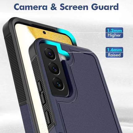 For Samsung Galaxy S22 5G Case 2-in-1 PC+TPU Shockproof Phone Cover
