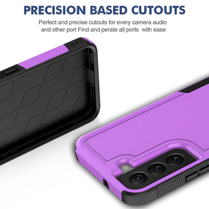 For Samsung Galaxy S22 5G Case 2-in-1 PC+TPU Shockproof Phone Cover