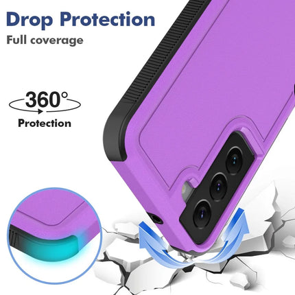 For Samsung Galaxy S22 5G Case 2-in-1 PC+TPU Shockproof Phone Cover