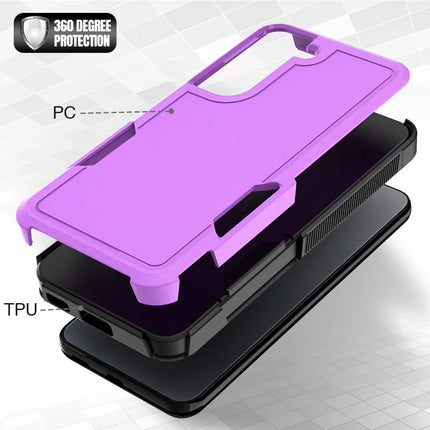 For Samsung Galaxy S22 5G Case 2-in-1 PC+TPU Shockproof Phone Cover