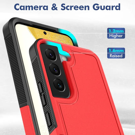 For Samsung Galaxy S22 5G Case 2-in-1 PC+TPU Shockproof Phone Cover