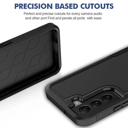 For Samsung Galaxy S22 5G Case 2-in-1 PC+TPU Shockproof Phone Cover