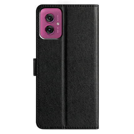 For Motorola Moto G55 5G Wallet Case Leather Folio Phone Cover Magnetic Clasp