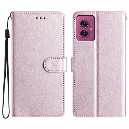 For Motorola Moto G55 5G Wallet Case Leather Folio Phone Cover Magnetic Clasp - Light Purple