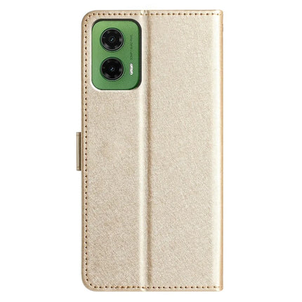For Motorola Moto G35 5G Wallet Case Leather Folio Phone Cover Magnetic Clasp