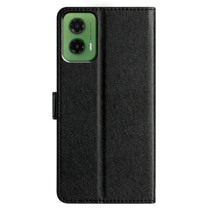 For Motorola Moto G35 5G Wallet Case Leather Folio Phone Cover Magnetic Clasp
