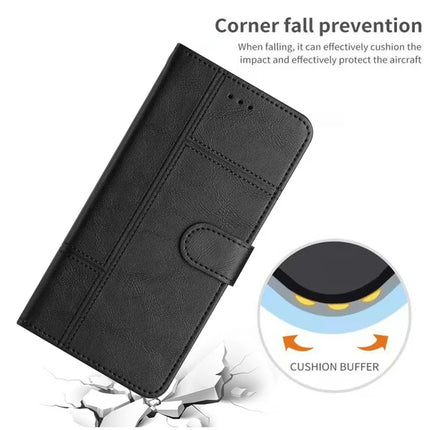For OnePlus 13 Case Line Imprinted PU Leather Wallet Phone Cover