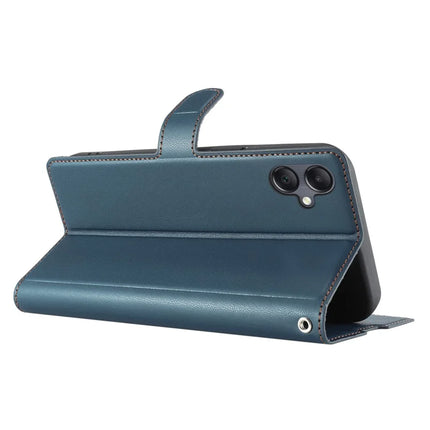 For Samsung Galaxy A06 Case Dots Imprinted PU Leather Flip Phone Cover with Card Slot, Strap