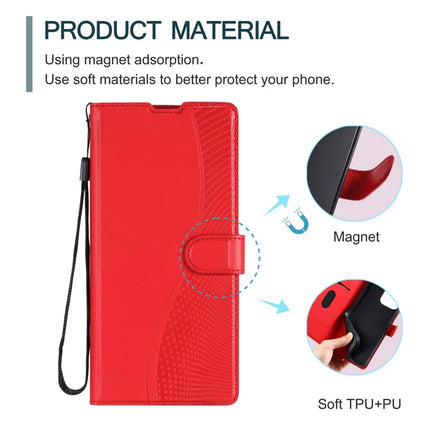 For Samsung Galaxy A06 Case Dots Imprinted PU Leather Flip Phone Cover with Card Slot, Strap
