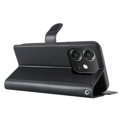Leather Case for Oppo A3x 4G / 5G (India) / A3 4G / A3 5G / A60 5G / A40 4G Phone Cover with Card Slot, Strap