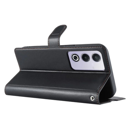 Leather Case for Oppo A80 5G / A3 Pro (India) 5G / A3 Pro (Global) 5G / K12x 5G (India) Phone Cover with Card Slot, Strap