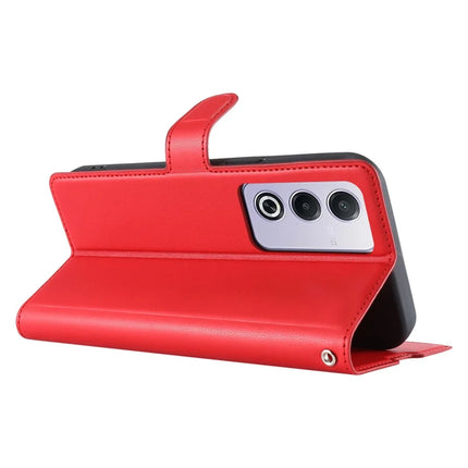 Leather Case for Oppo A80 5G / A3 Pro (India) 5G / A3 Pro (Global) 5G / K12x 5G (India) Phone Cover with Card Slot, Strap