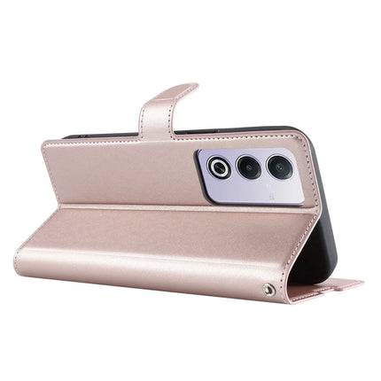 Leather Case for Oppo A80 5G / A3 Pro (India) 5G / A3 Pro (Global) 5G / K12x 5G (India) Phone Cover with Card Slot, Strap