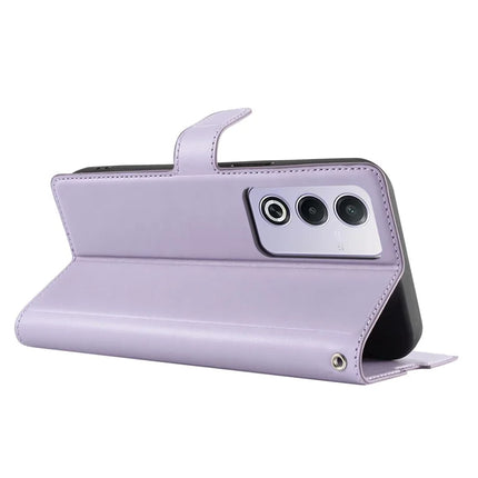 Leather Case for Oppo A80 5G / A3 Pro (India) 5G / A3 Pro (Global) 5G / K12x 5G (India) Phone Cover with Card Slot, Strap