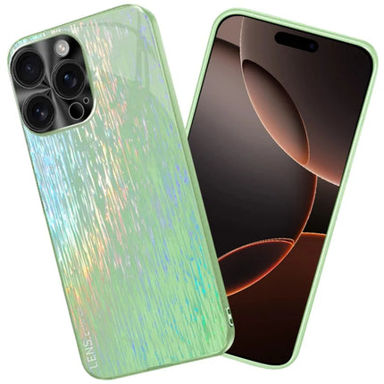 For iPhone 16 Pro Max Colorful Phone Case Ultra Slim Dropproof Hard PC Back Cover - Green
